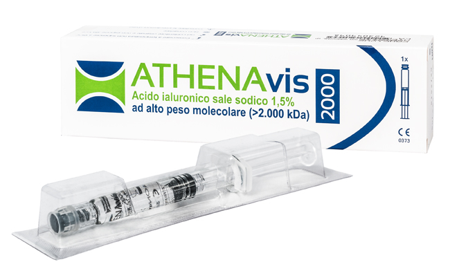 SIRINGA INTRA-ARTICOLARE ATHENAVIS 2000 ACIDO IALURONICO 1,5% 30 MG 2 ML 3 PEZZI - FARMACIA33