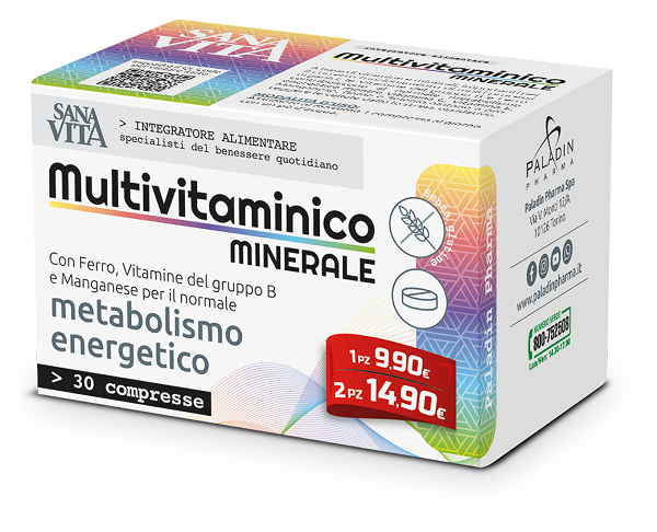 SANAVITA MULTIVITAMINICO MINERALE 30 COMPRESSE - FARMACIA33
