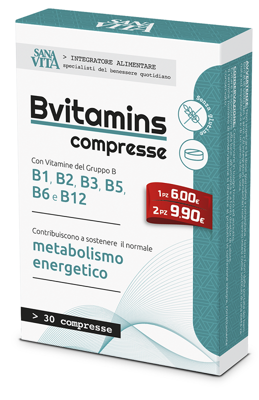 SANAVITA B-VITAMINS 30 COMPRESSE - FARMACIA33