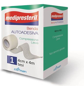 BENDA ADESIVA MEDIPRESTERIL 4X400CM - FARMACIA33