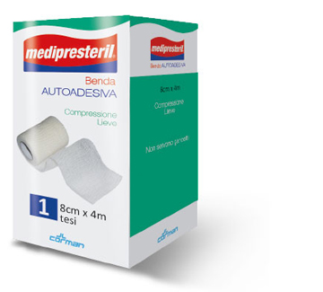 BENDA ADESIVA MEDIPRESTERIL 8X400 CM - FARMACIA33