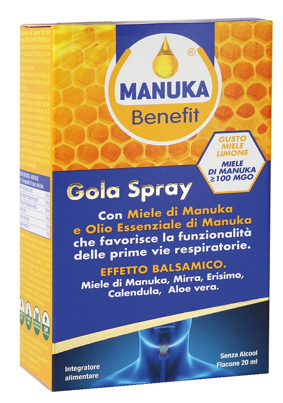 MANUKA BENEFIT GOLA SPRAY 20 ML - FARMACIA33
