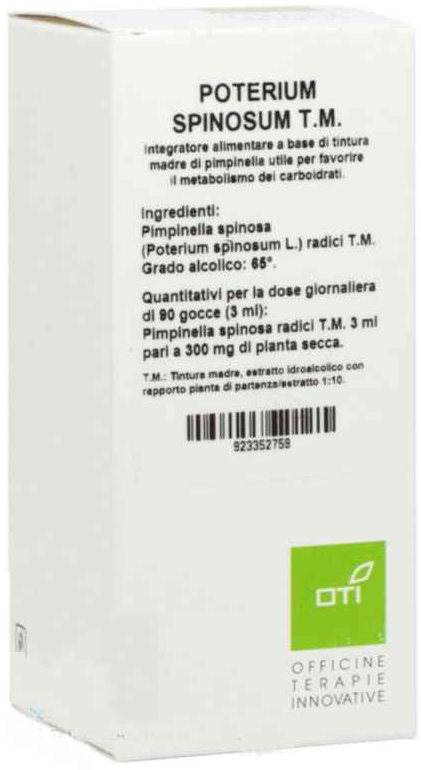 POTERIUM SPINOSUM TINTURA MADRE GOCCE 100ML - FARMACIA33