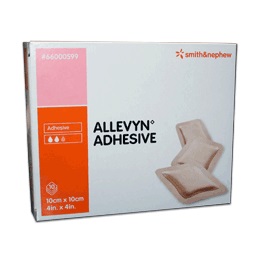 MEDICAZIONE ALLEVYN ADHESIVE 10 CM X 10 CM 10 PEZZI - FARMACIA33