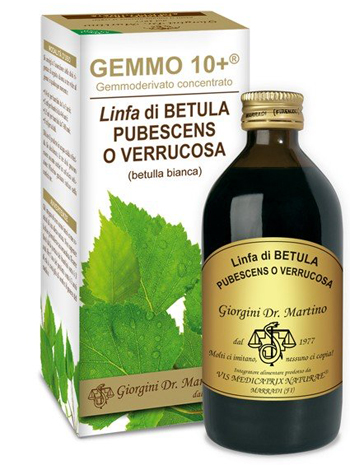 GEMMO 10+ BETULLA B LINFA 200 ML LIQUIDO ANALCOLICO - FARMACIA33