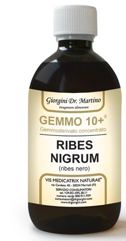 GEMMO 10+ RIBES NERO 500 ML LIQUIDO ANALCOLICO - FARMACIA33
