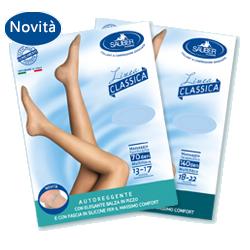 SAUBER CALZA AUTOREGGENTE 140 DENARI MAGLIA MICRORETE NEUTRO BEIGE 2 LINEA CLASSICA - FARMACIA33