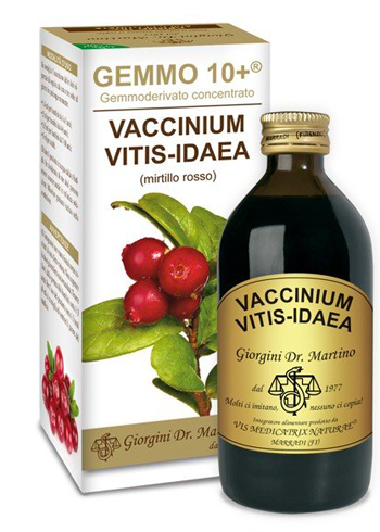 GEMMO 10+ MIRTILLO ROSSO LIQUIDO ANALCOLICO 200 ML - FARMACIA33