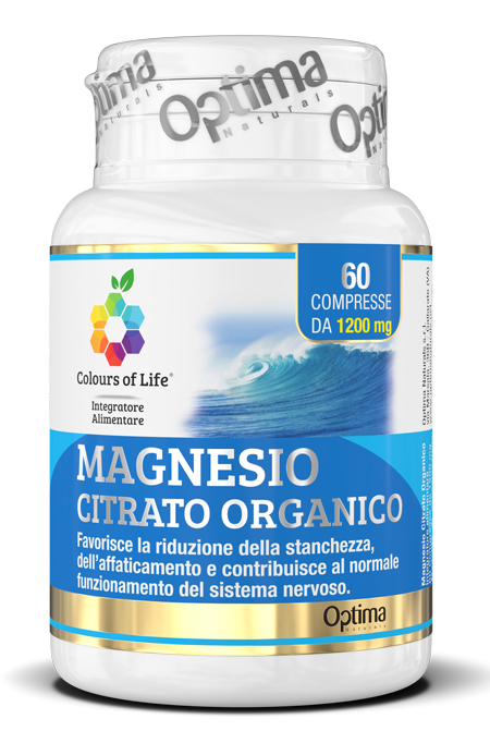 COLOURS OF LIFE MAGNESIO CITRATO ORGANICO 60 COMPRESSE 1200  MG - FARMACIA33