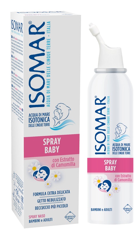 ISOMAR SPRAY BABY CON CAMOMILLA 100 ML - FARMACIA33