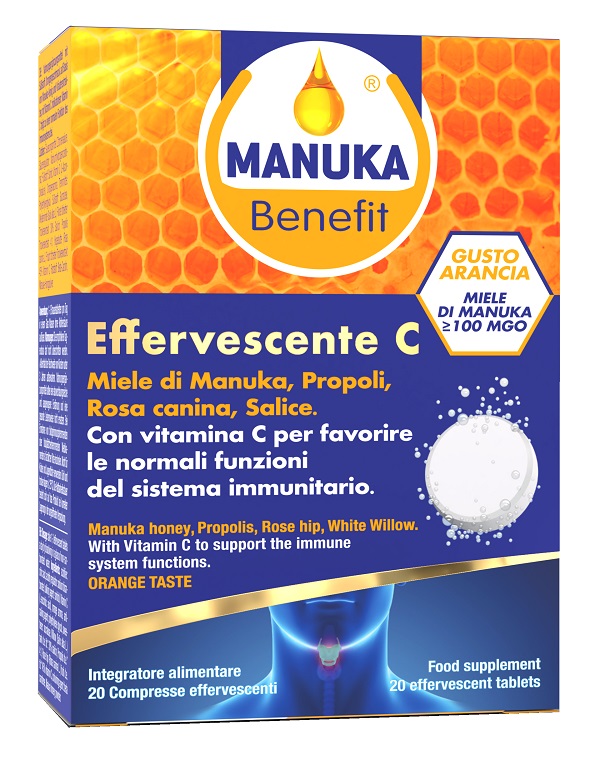MANUKA BENEFIT EFFERVESCENTE C 20 COMPRESSE - FARMACIA33