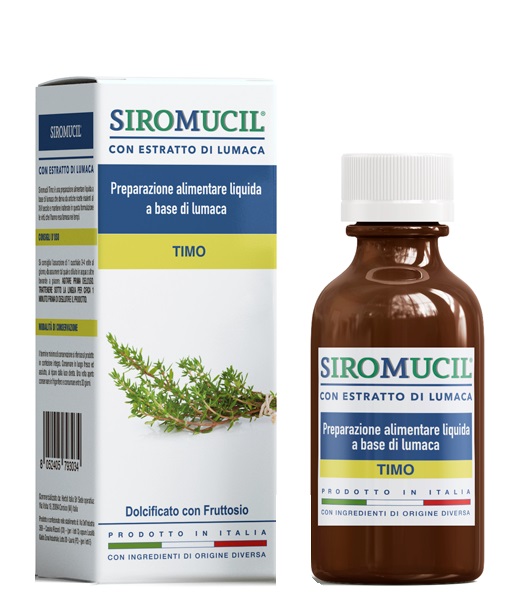 SIROMUCIL PREPARATO ALIMENTARE CON ESTRATTO DI LUMACA AL TIMO 150 ML - FARMACIA33