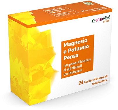 MAGNESIO E POTASSIO ARANCIA PENSA 24 BUSTINE EFFERVESCENTI - FARMACIA33
