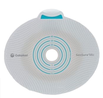 PLACCA PER UROSTOMIA COLOSTOMIA ILEOSTOMIA SENSURA MIO CLICK SISTEMA A DUE PEZZI FLANGIA 70 MM FORO RITAGLIABILE 10-65 MM 5 PEZZI - FARMACIA33