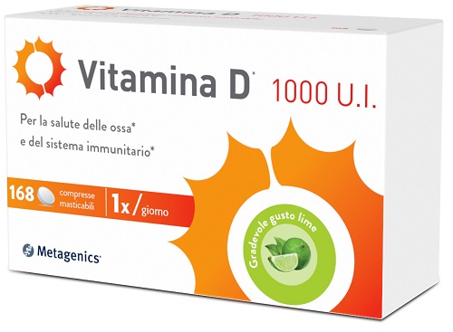 VITAMINA D 1000 UI 168 COMPRESSE MASTICABILI - FARMACIA33