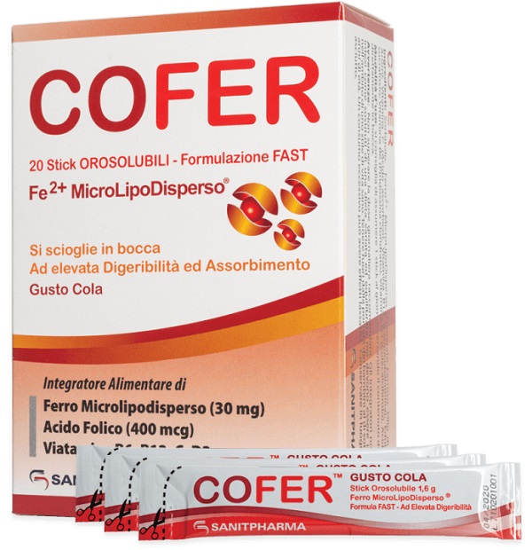 COFER 20 STICK OROSOLUBILI GUSTO COLA - FARMACIA33