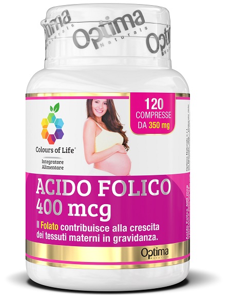 COLOURS OF LIFE ACIDO FOLICO 400 MCG 120 COMPRESSE 350 MG - FARMACIA33