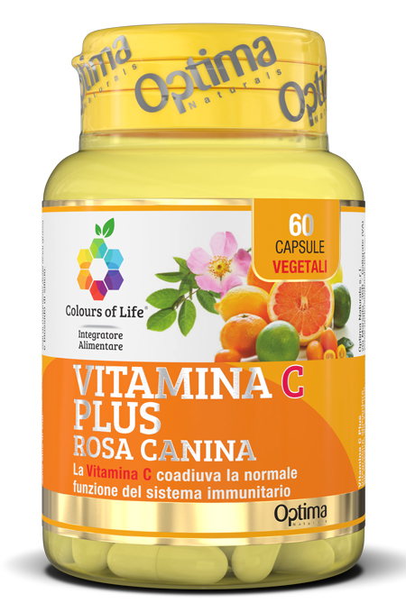 COLOURS OF LIFE VITAMINA C PLUS ROSA CANINA 60 CAPSULE VEGETALI 724 MG - FARMACIA33