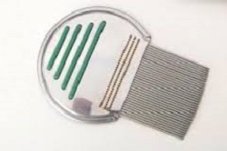 PETTINE ACCIAIO PER RIMOZIONE PIDOCCHI - FARMACIA33