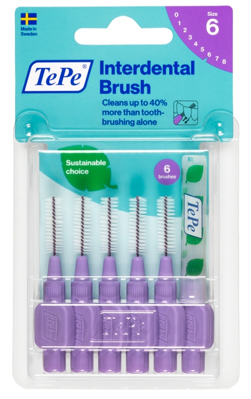 TEPE SCOVOLINO VIOLA 1,1MM 6 PEZZI - FARMACIA33