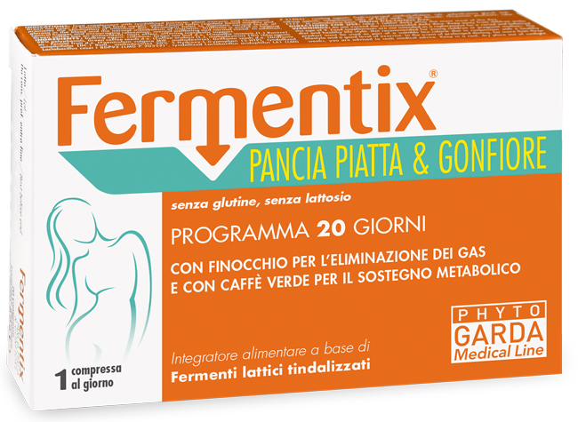 FERMENTIX PANCIA PIATTA E GONFIORE 20 COMPRESSE - FARMACIA33