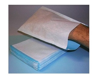 MANOPOLA IMPERMEABILE NON SAPONATA COLORE AZZURRO 100 PEZZI - FARMACIA33