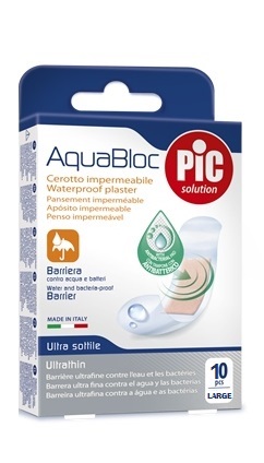 CEROTTO PIC AQUABLOC 25X72MM ANTIBATTERICO 10 PEZZI - FARMACIA33