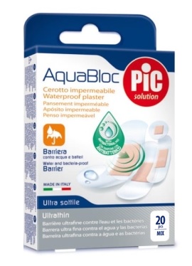 CEROTTO PIC AQUABLOC MIX ANTIBATTERICO 20 PEZZI - FARMACIA33
