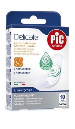 CEROTTO PIC DELICATE 25X72 MM ANTIBATTERICO 10 PEZZI - FARMACIA33
