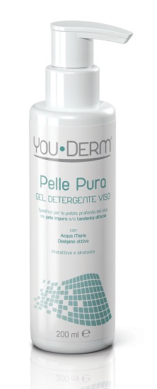 YOUDERM PELLE PURA GEL DETERGENTE VISO 200 ML - FARMACIA33