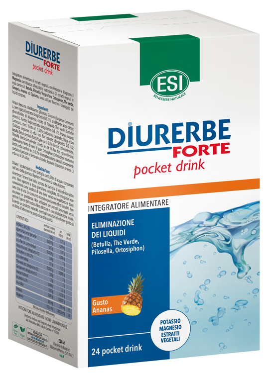 ESI DIURERBE FORTE POCKET DRINK ANANAS 24 X 20 ML - FARMACIA33