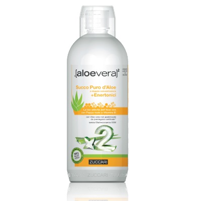 ALOEVERA2 SUCCO PURO D'ALOE DOPPIA CONCENTRAZIONE + ENERTONICI 1 LITRO - FARMACIA33