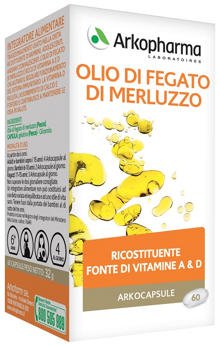 ARKO CAPSULE OLIO FEG MERLUZ 60PRL (scad. Agosto 2024) - FARMACIA33
