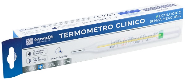TERMOMETRO CLINICO ECOLOGICO SENZA MERCURIO 1 PEZZO - FARMACIA33