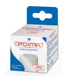 BENDA ELASTICA AUTOADERENTE CEROXMED 4 X 400 CM 1 PEZZO - FARMACIA33