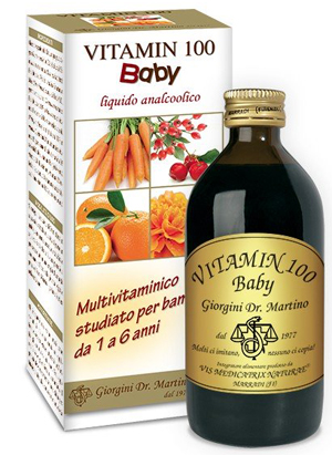 VITAMIN 100 BABY LIQUIDO ANALCOLICO 200 ML - FARMACIA33