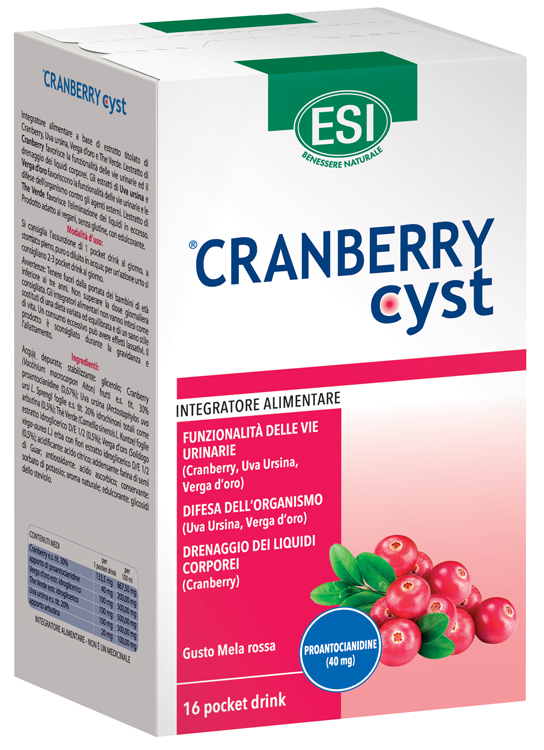 ESI CRANBERRY CYST POCKET DRINK 16 BUSTINE - FARMACIA33