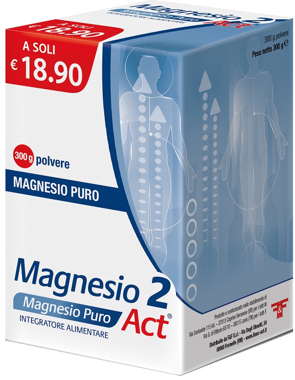 MAGNESIO 2 ACT MG PURO 300 G - FARMACIA33