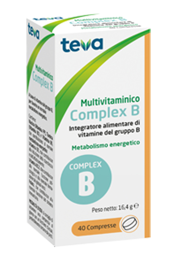 MULTIVITAMINICO COMPLEX B TEVA 40 COMPRESSE 16,4 G - FARMACIA33