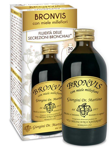 BRONVIS CON MIELE MILLEFIORI 200 ML - FARMACIA33