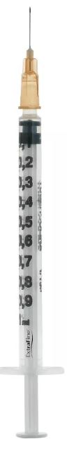 SIRINGA PER INSULINA EXTRAFINE TUB 1ML 100 UI AGO REMOVIBILE 26 GAUGE 0,45X12 MM 1 PEZZO - FARMACIA33