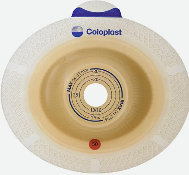 PLACCA PER UROSTOMIA SISTEMA A 2 PEZZI SENSURA XPRO CONVEX LIGHT FORO RITAGLIABILE 15-23MM FLANGIA 40MM 5 PEZZI - FARMACIA33