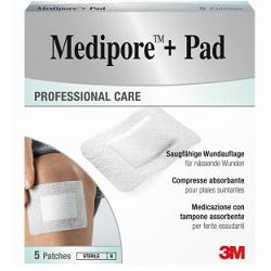 MEDICAZIONE MEDIPORE+PAD 10X20CM 5PEZZI - FARMACIA33