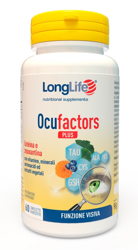 LONGLIFE OCUFACTORS PLUS 60 TAVOLETTE RIVESTITE - FARMACIA33
