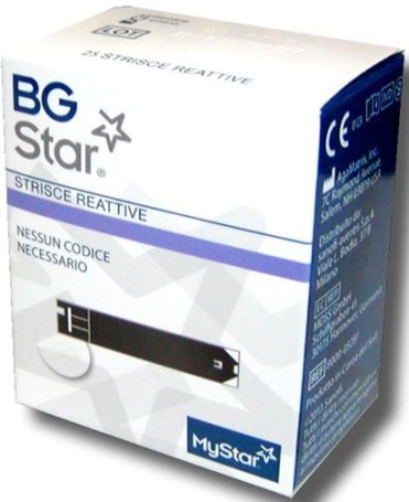 STRISCE REATTIVE MISURAZIONE GLICEMIA BGSTAR MYSTAR 50 PEZZI - FARMACIA33