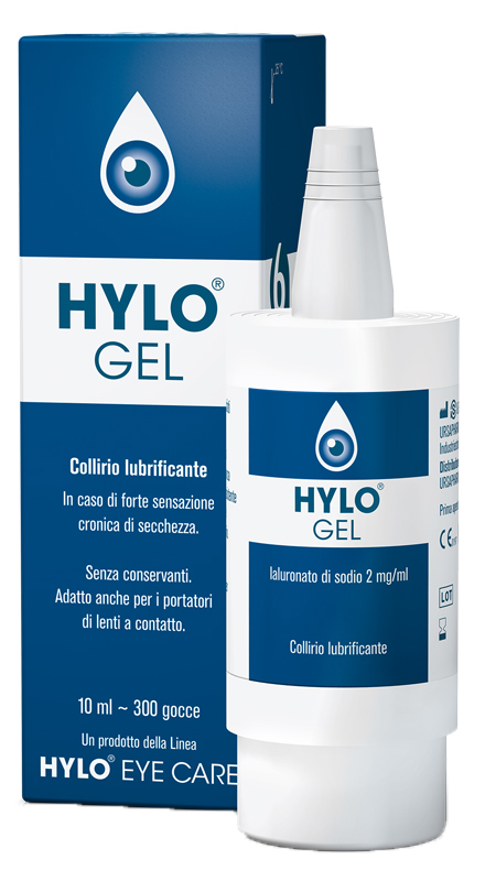 HYLO-GEL COLLIRIO LUBRIFICANTE ACIDO IALURONICO 0,2% 10 ML - FARMACIA33