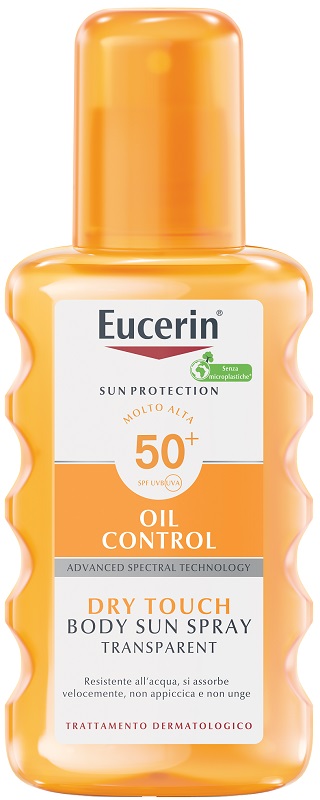 EUCERIN SUN SPRAY TRANSPARENT SPF50 200 ML - FARMACIA33