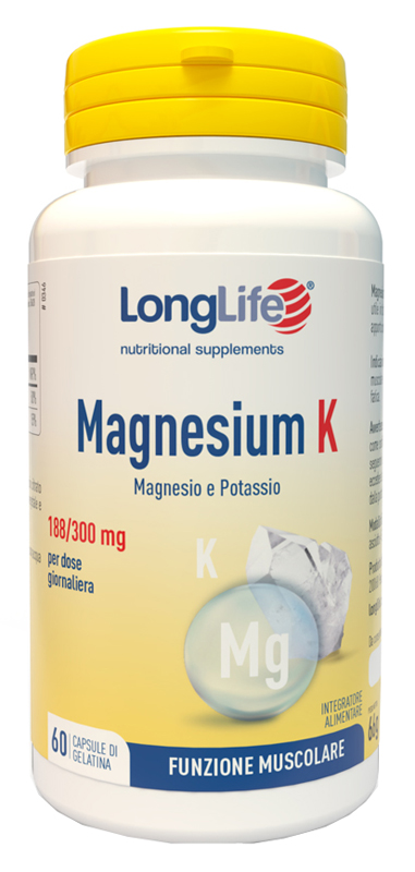 LONGLIFE MAGNESIUM K 60 CAPSULE - FARMACIA33