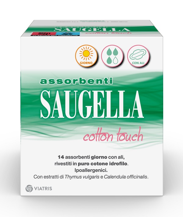 SAUGELLA COTTON TOUCH ASSORBENTI GIORNO 14 PEZZI TAGLIO PREZZO - FARMACIA33