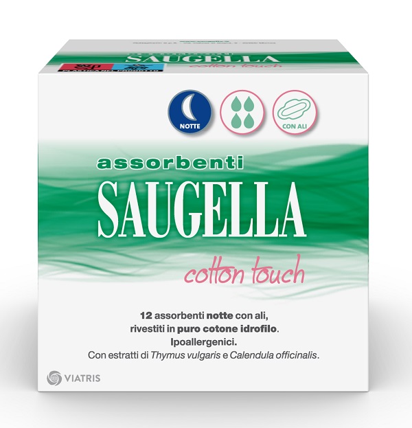 SAUGELLA COTTON TOUCH ASSORBENTI NOTTE 12 PEZZI TAGLIO PREZZO - FARMACIA33